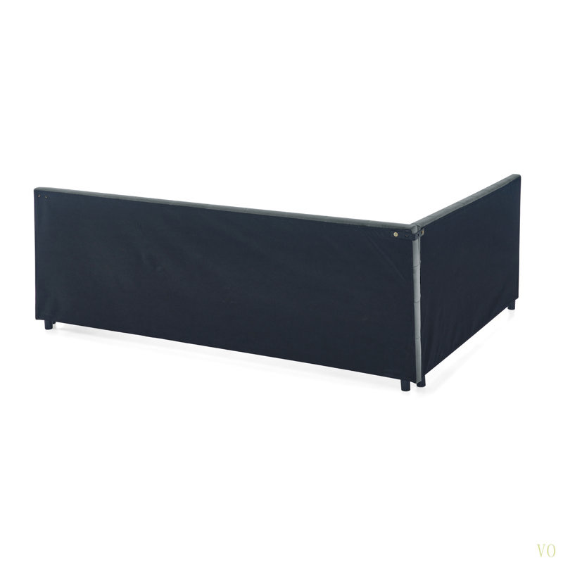 Queen Size Upholstered Tufted Bed Frame, Sofa Bed Frame With Comfortable Backrest And Armrests, Queen Size Bed For Bedroom, Living Room,Velvet(85.5''*64.5''*30.5'')