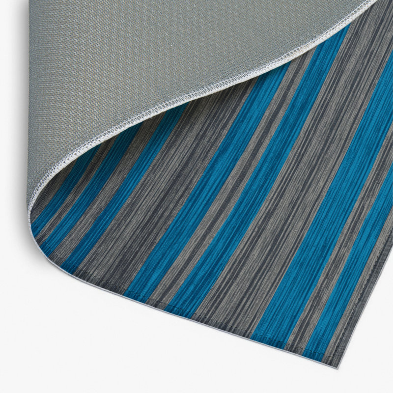 Tapis intérieur / extérieur gris HorizontalStripes, Rectangulaire 2 pi x 3 pi