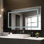 Miroir de salle de bain sans cadre à DEL avec lumières, miroir de salle de bain mural avec anti-buée, multifonction, 3 lumières à intensité variable, fonction de mémoire-898602260-898602265