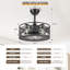 Ventilateur de plafond réversible en cage 18 "avec ensemble d'éclairage et télécommande Farmhouse