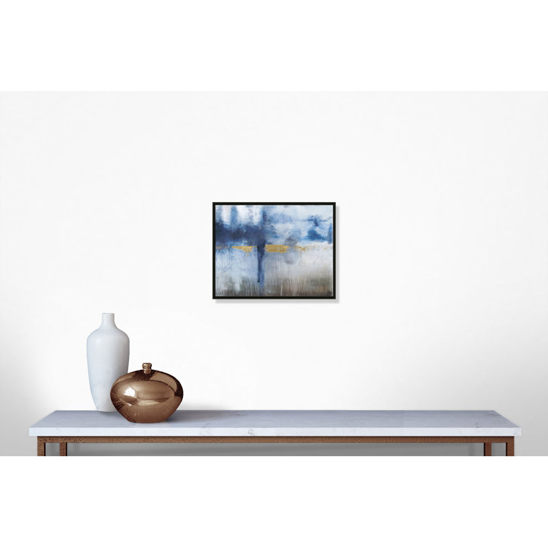 Morning Meadows - cadre flottant, reproduction d'art sur toile, H 22 po x l 28 po x P 2 po, Cadre espresso