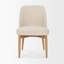 Chaise d'appoint de salle à manger en tissu avoine-889501262