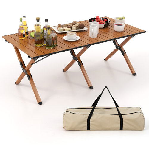 Costway 47'' Rectangular Folding Table | Wayfair