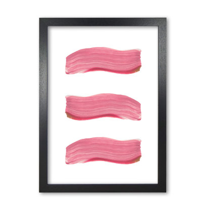 Light Pink Abstract Paint Strokes - Print