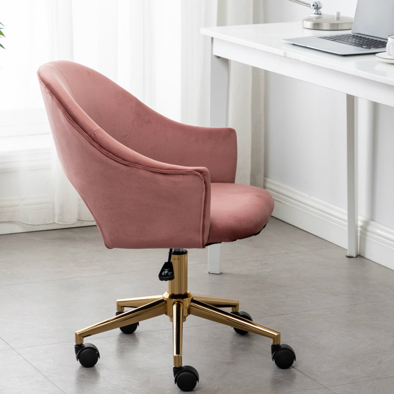 Chaise de travail en velours