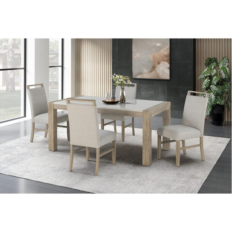 Vanilla Real Marble Dining Table