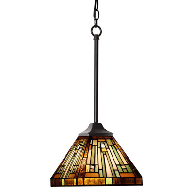 1 - Light Blackish Bronze Geometric Pendant
