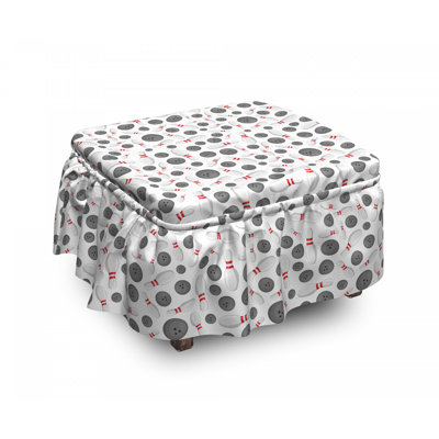 Box Cushion Ottoman Slipcover