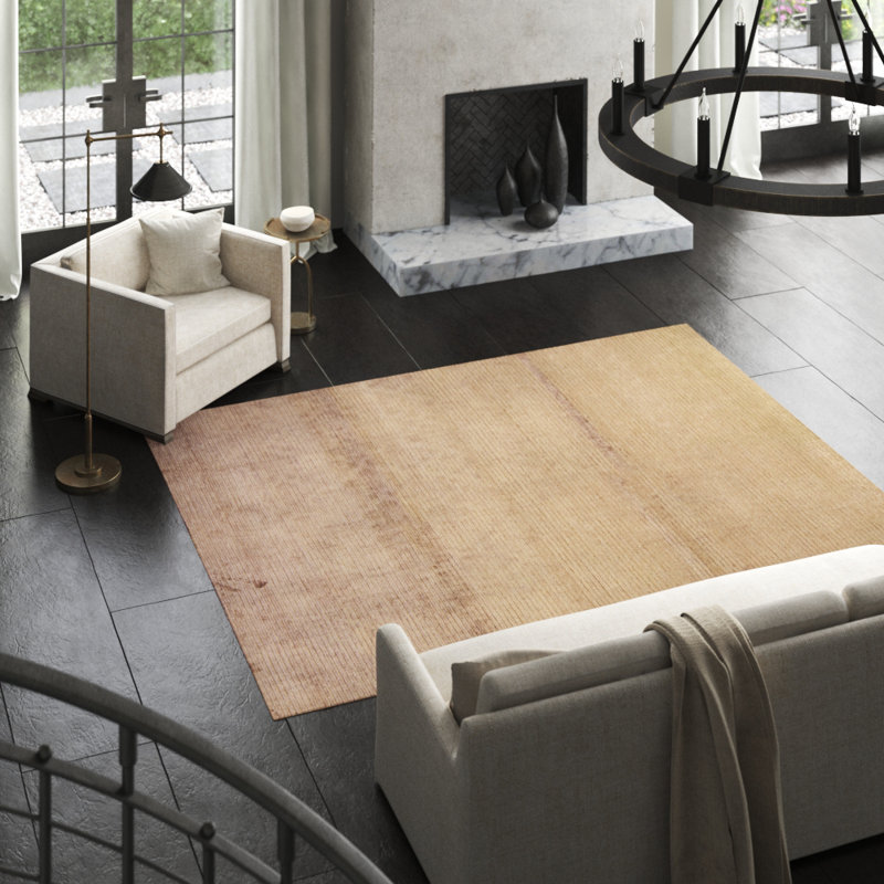 Moroccan Area Rug in Brown, Rectangle 7'8" x 9'8"