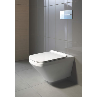 DuraStyle Dual-Flush Elongated Wall Mounted Toilet with High Efficiency Flush