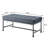Grey And Sandy Grey Tufted Bench