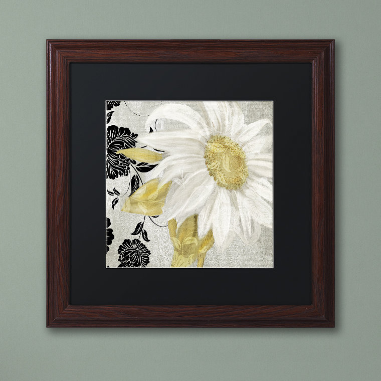 «Sunroom II» par Jadaya, impression encadrée, H 16 po x l 16 po, Noir, Toile avec cadre brun
