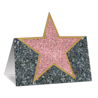 Porte-cartes de placement "étoile" award night
