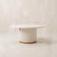 Table basse ronde avec rangement Mid-Century