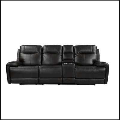 107'' Genuine Leather Reclining Sofa