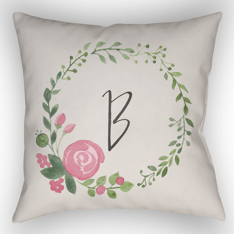 Indoor/Outdoor Throw Pillow, 20" H x 20" W x 4" D, B