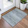 Machine Washable Indoor/Outdoor Xhevrie Teal Rug