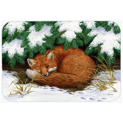Naptime Fox Glass Cutting Board