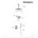 Crozet Pressure Balance Shower System with Dual Square Shower Head and Hand Shower (Valve Included)