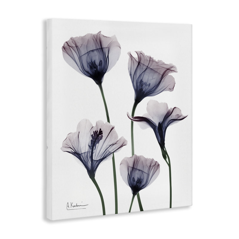 Fleurs subtiles, toile par Albert Koetsier, H 40 po x l 30 po