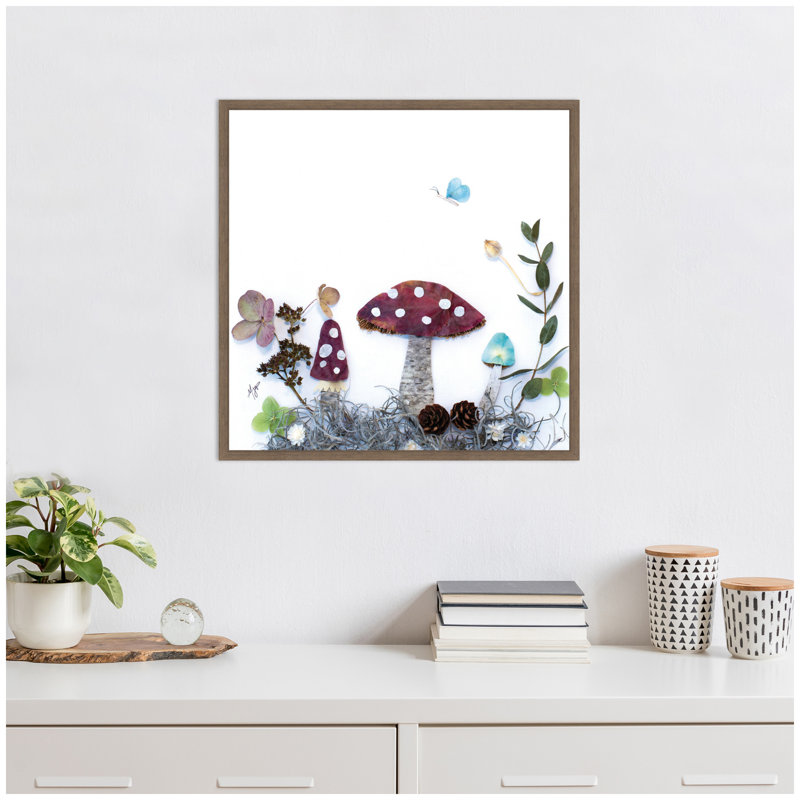 "Mushroom No. 1" par Madeline Jeppesen, reproduction d'art sur toile encadrée