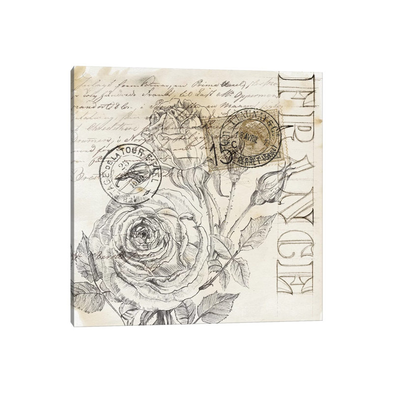 Rose Romance III by Jennifer Paxton Parker - Wrapped Canvas Print, 30.48 cm H x 30.48 cm W