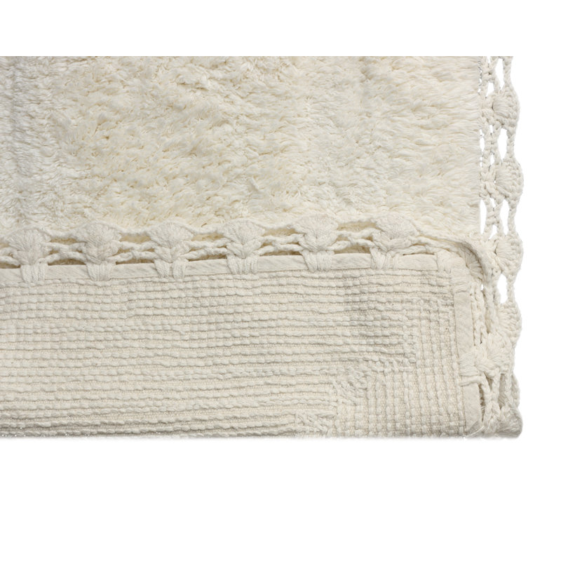 Ensemble de tapis de bain Rosellen, Ivoire