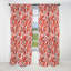 Motif à pois rouges et blancs I - rideau abstrait - rideau occultant - 1 panneaux-107556128