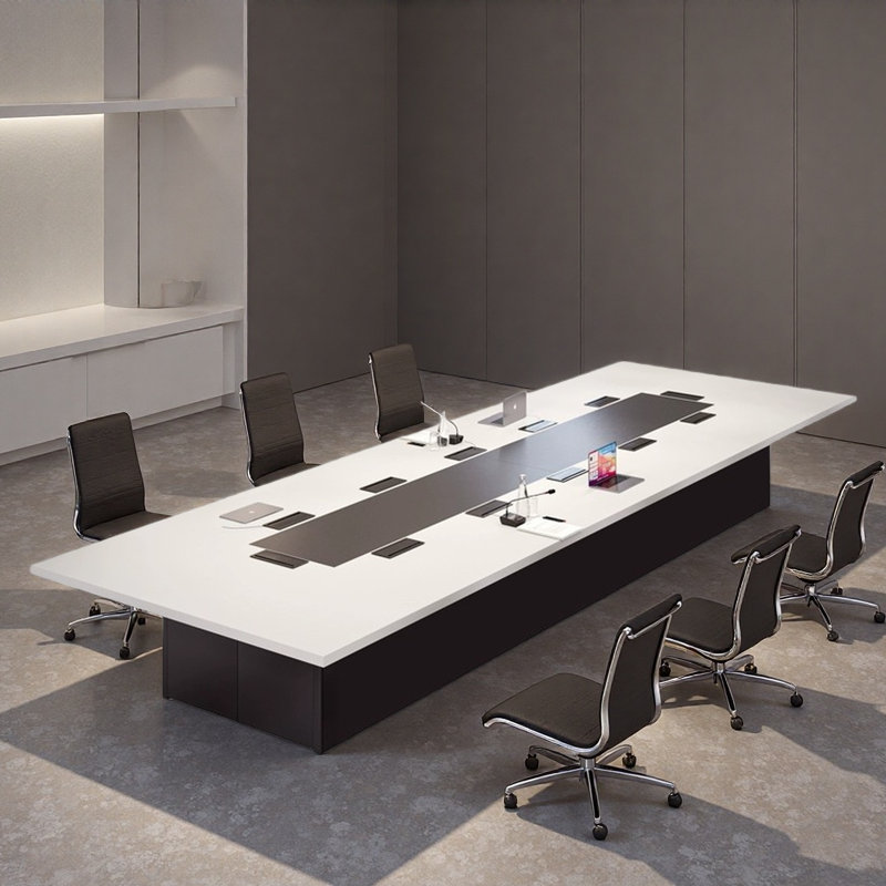 Table de conférence New Modern Minimalist, H 29,53 po x L 314,96 po x l 70,87 po