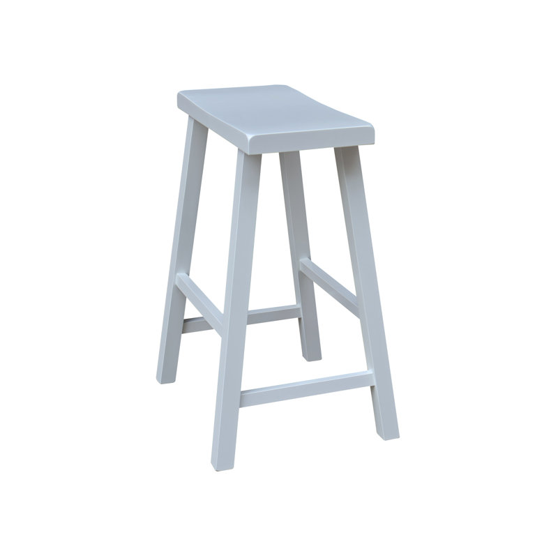 Creations Sawhorse Counter Stool, Counter Stool (24" Seat Height), White