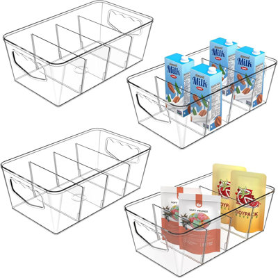 Pantry Organizers And Storage, Cabinet Organizer Kitchen Organizers And Storage - Fridge Organizer, Drawer Organizer & Snack Organizer - Refrigerator Organizers And Storage, Cupboard Shelf Organizer(4 Pack)