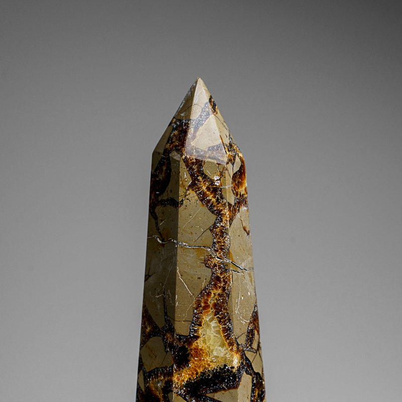 Genuine Polished Septarian Point From Madagascar (1.8 Lbs)