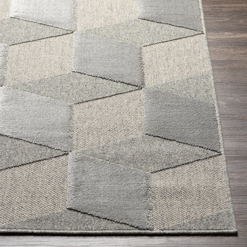 Benjermin Geometric Indoor Rug, Rectangle 9'2" x 12'