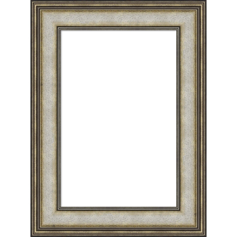 Mezzanine argent antique encadré tableau blanc effaçable, H 23 po x l 17 po