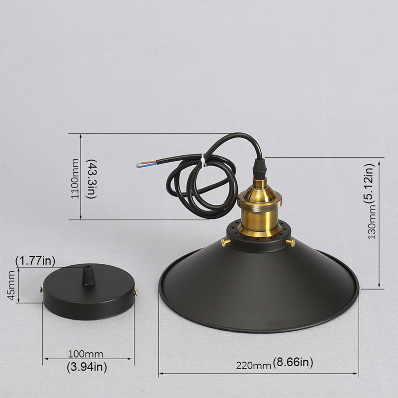 Ione 1 - Light Black Single Pendant