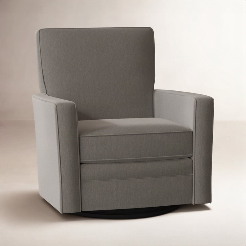 Invitation Swivel Glider, Peyton Gray Performance Twill, Yes