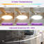 Ventilateur de plafond blanc à intensité variable 52 po avec lumières réversibles et télécommande 3CCT Karlena 6 vitesses-2051109827