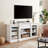 Media Console Table With Large Storage Cabinet, Modern TV Media Entertaionment Stand, , 65.75"W*17"D*32.48"H-592416756