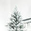 ? Décoration de Noël - Arbre de Noël artificiel enneigé 9 pi avec 616 branches de cèdre réalistes, ouverture automatique, décoration de Noël