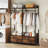 47.2" Rustic Brown Freestanding Closet Organizer