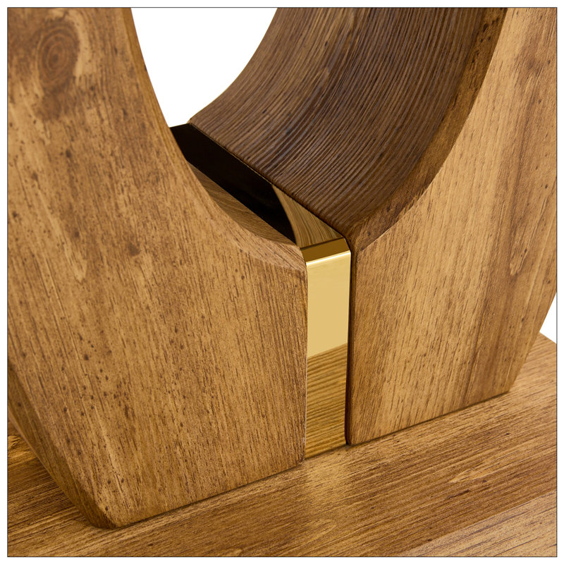 Table basse carrée en bois aggloméré à motif d'autocollants moderne et minimaliste