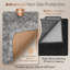 Luxury Nonslip Shaggy Multi Shade Rug, Solid Colour Machine Tufted Shag Carpet for Any Room-1067105533