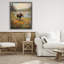 Cadre flottant orignal broutant dans les fleurs, design par Franklyn Gregory-1632064308-1632064314