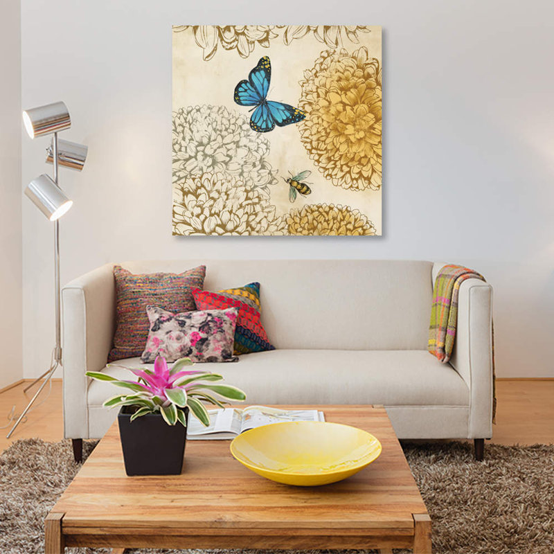 «Butterfly in Flight II», impression sur toile, H 12 po x l 12 po x P 0,75 po, Toile tendue, Pas de tapis