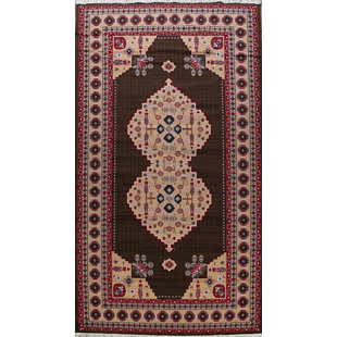 Power Loom Brown/Red/Beige Rug