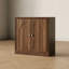 Armoire de rangement modulaire Monos avec porte et étagères réglables (lot de 1), noyer-130730782
