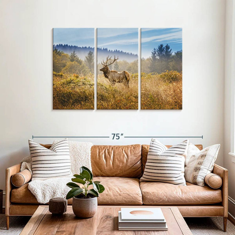 Brampt Yosemite Valley Meadow Elk, 36" H x 57" W