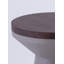 Table d'appoint en bois avec base en fer