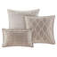 Édredon en chenille Taupe Luxury - 7 pièces pour très grand lit