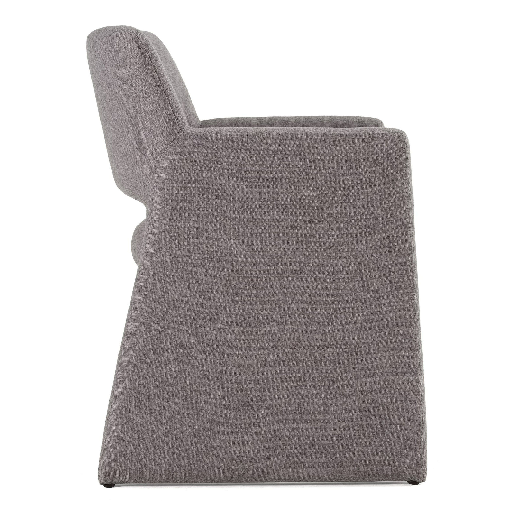Dollie Upholstered Dining Armchair, Gray